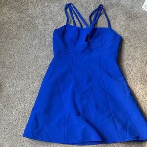 BCBGMaxAzria Royal Blue Strappy Mini Dress